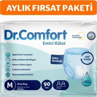 Dr.Comfort Yetişkin Emici Külot Medium30'Lu 3 Paket 90 Adet