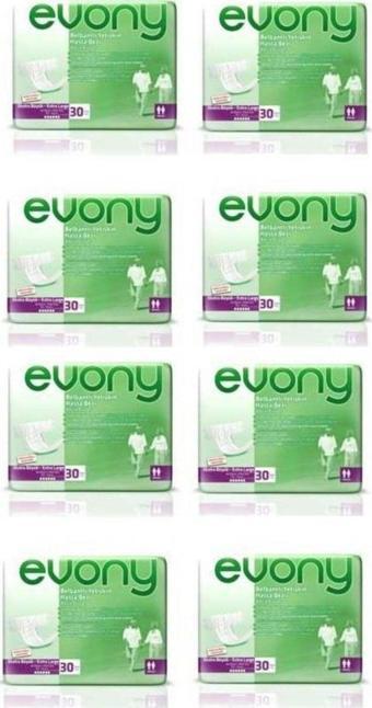 Evony Hasta Bezi 240 Adet Extra Large Ekstra Büyük Xl 30Lu 8 Paket