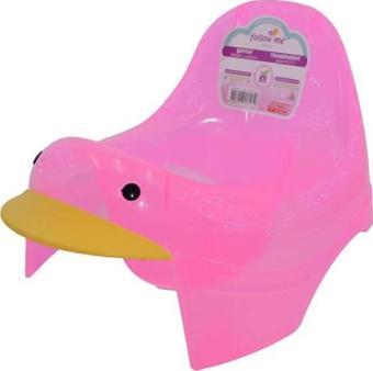 Follow Me Şeffaf Ördek Lazımlık Pembe