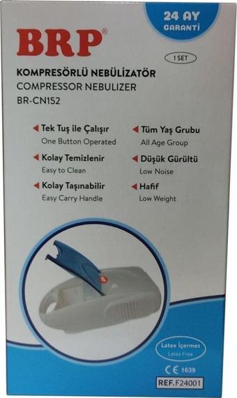 Brp Kompresörlü Nebülizatör Kapaklı Br-Cn152