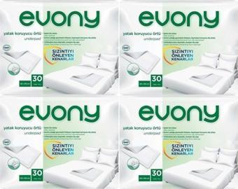 Evony Hasta Yatak Koruyucu 60*90Cm 120 Adet (4Pk*30) (Kaymaz Özellikli)