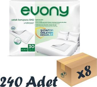 Evony Yatak Koruyucu Örtü 60×90 Cm 30’Lu 8 Paket 240 Adet