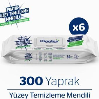 Giggles 300 Adet 1.Sınıf Pratik Yüzey Temizleme Havlu - Mendil