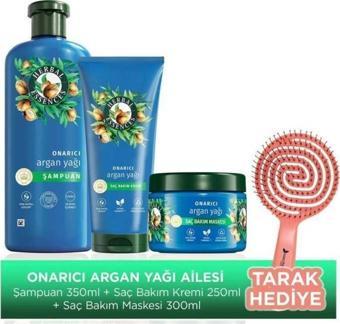 Herbal Essences Onarıcı Argan Yağı Bakım Kremi 300ml+Mask300ml+Şamp350ml