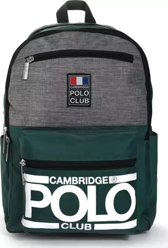 Cambridge Polo Club Street Style Dört Bölmeli Unisex Okul Sırt Çantası Yeşil / CPO4016.032