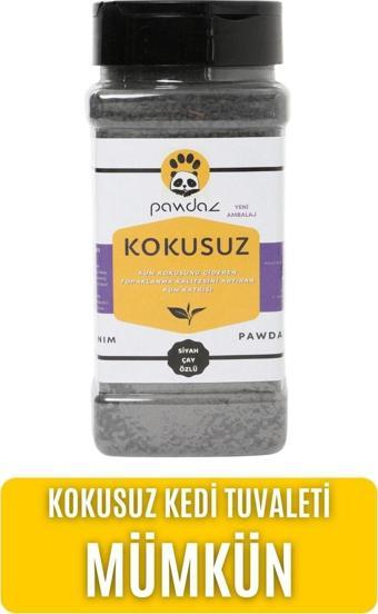 Pawdaz Kokusuz - Aktif Karbon Ve Siyah Çay Özlü Kedi Kumu Kokusu Giderici (500 Ml. / 360 Gram ± 25 G)