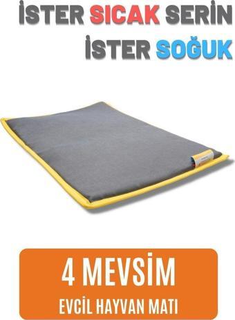 Pawdaz Serin (60 x 40 cm) - 4 Mevsim Kedi/ Köpek Matı, Sıcak Veya Soğuk Kullanılabilen Minder Yatak