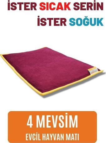 Pawdaz Serin (60 x 40 cm) - 4 Mevsim Kedi/ Köpek Matı, Sıcak Veya Soğuk Kullanılabilen Minder Yatak