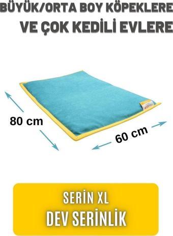 Pawdaz Serin (80 x 60 cm) - 4 Mevsim Kedi/ Köpek Matı, Sıcak Veya Soğuk Kullanılabilen Minder Yatak