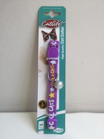 Catlife Kedi Boyun Tasması Mor 28 Cm