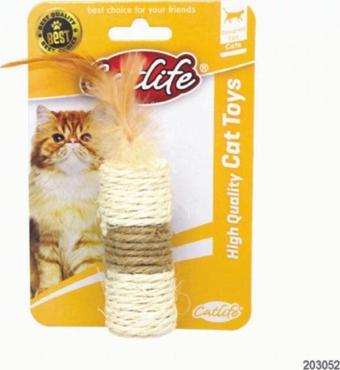 Catlife Kediler I?çin Tüylü Silindir Oyuncak