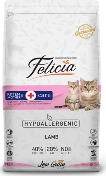 Felicia Kitten Mother & Kitten Kuzu Etli Yavru Kedi Maması 2 Kg