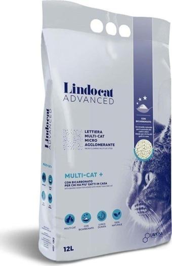 Lindocat Lindo Advanced Kokusuz Topaklaşan Bentonit Kedi Kumu 12 Lt