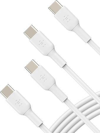 Belkin BoostCharge USB-C'den USB-C'ye 2li Paket Kablo