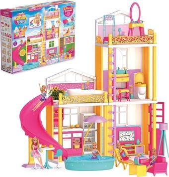 Dede Oyuncak 3 KATLI 5 ODALI TATİL EVİ EĞİTİCİ OYUNCAK EV HOLİDAY HOUSE 3 STORİES 5 ROOM SET BÜYÜK BOY