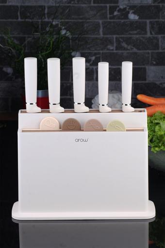 AROW Vanni Bıçaklı Kesme Tahtası 9'lu Set