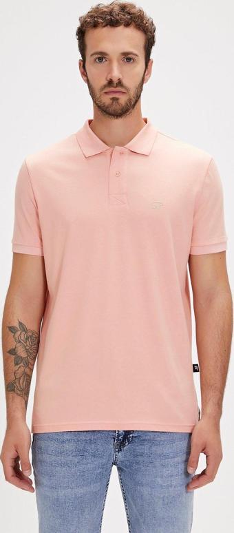 Pure Polo Yaka Pembe Erkek Tişört