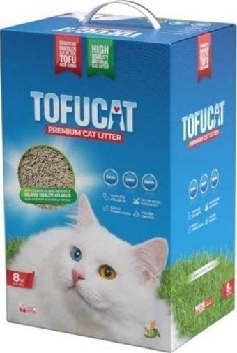 TofuCat Tuvalete Atılabilen Koku Hapsedeci Topaklanan Doğal Kedi Kumu 8 Lt