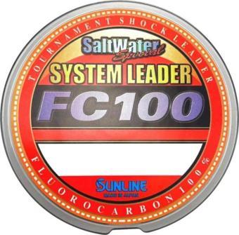 Sunline System Leader Fc100 Fluorocarbon Misina NATURAL CLEAR-0.620MM - 30MT - 20.41KG