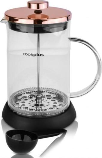 Cookplus Coffee Bean Borosilikat Cam Bronz French Press 800 Ml