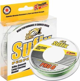 Sufix Performance Pro8 İp Misina LO VIS GREEN-0.10MM - 275MT - 6.5KG