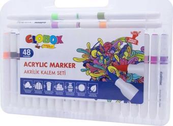 Globox Akrilik Marker Kalem Seti 48 Renk