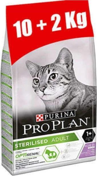 Pro Plan Sterilised Kısırlaştırılmış Hindi Kedi Maması 10+2 Kg