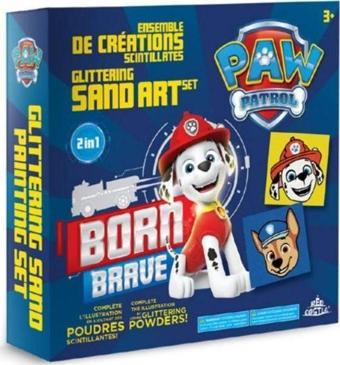 Red Castle Paw Patrol Born Brove Eğitici ve Eğlenceli Kum Boyama Seti-Red Castle MBKS-02