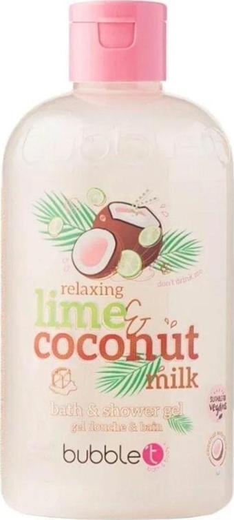 Bubble T Relaxing Lime & Coconut Milk Bath & Shower Gel 500 ml Duş Jeli