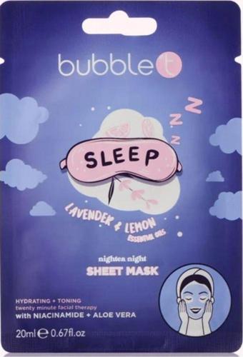 Bubble T Sleep Lavender & Lemon Sheet Masks 20 ml Yüz Maskesi