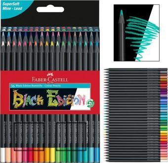 Faber-Castell 116436 - Renkli kalemler Blackwood, Black Edition, 36'lı kutu