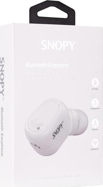 Snopy Sn-Bt155 Beyaz Bluetooth Telefon Kulaklığı