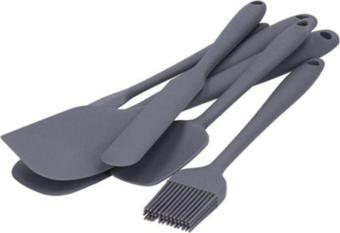 Berjerix Spatula Silikon Mutfak Pasta Yumurta Fırçası Ve 6Lı Fırça Seti