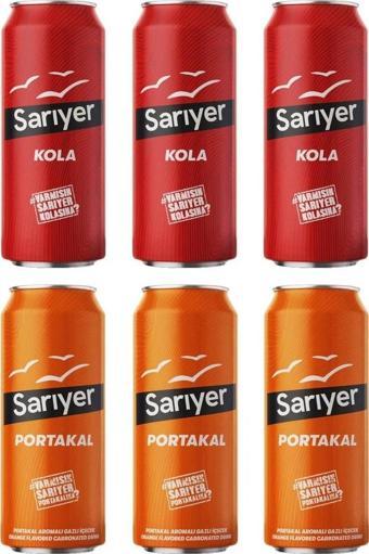 Sarıyer Kola-Portakal 330 ml Kutu 6 lı Karma