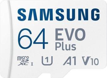 Samsung Evo Plus MB-MC64SA Class 10 UHS-I U1 A1 V10 64 GB Micro SD Kart