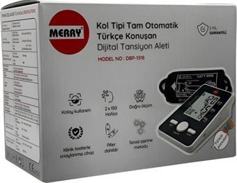 Merry Dbp-1318 Kol Tipi Türkçe Konuşan Dijital Tansiyon Aleti