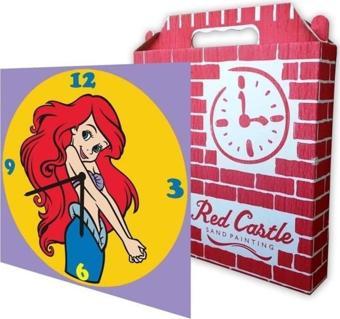 Disney Ariel Mermaid Saat (Clock) Kum Boyama Seti-Red Castle S-0007