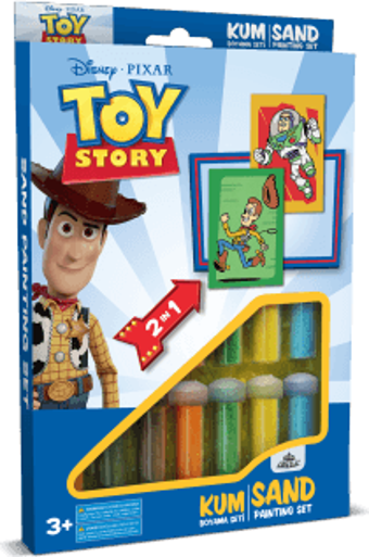 Disney Toy Story Woody & Buzz Eğitici ve Eğlenceli Kum Boyama Seti 2in1-Red Castle DS-45