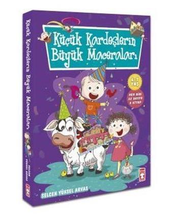 Küçük Kardeşlerin Büyük Maceraları Seti - 5 Kitap Takım - Selcen Yüksel Arvas - Timaş Çocuk