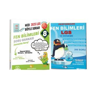 2025 Lgs Fen Bilimleri Soru Bankası+Fen Bilimleri Performans 10'lu Branş Denemeleri - Sinan Kuzucu Yayınları