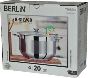 Bonera Berlin Silver 20x10 cm Derin Çelik Tencere