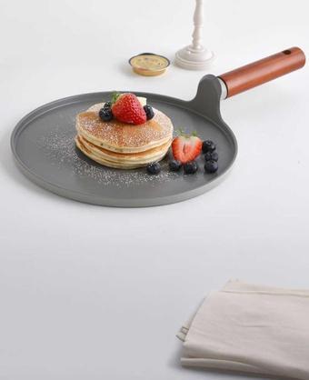Neoflam Döküm Krep Tavası Fika 26cm Gri