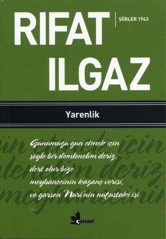 Yarenlik - Rıfat Ilgaz - Çınar Yayınları