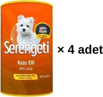 Kuzu Etli Yavru Köpek Konserve 400 gr (4 ADET)