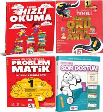 1.sınıf Problemmatik +Süper Oku Anla +Hızlı Okuma Ve Sor Dostum Etkinlikli Soru Bankası  - Model Eğitim Yayınları