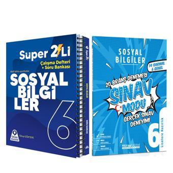 Örnek Akademi 6.Sınıf Sosyal Bilgiler Süper İkili ve Pruva Akademi Deneme Seti 3 Kitap - Örnek Akademi