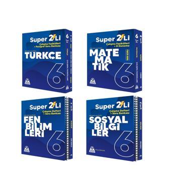 Örnek Akademi 6.Sınıf Süper İkili Türkçe Matematik Fen ve Sosyal Bilimler Seti 4 Kitap - Örnek Akademi