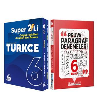 Örnek Akademi 6.Sınıf Türkçe Süper İkili ve Pruva Akademi Paragraf Deneme Seti 3 Kitap - Örnek Akademi