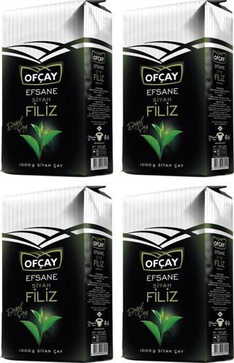 Ofçay Efsane Filiz Siyah Çay 1 Kg X 4 Paket