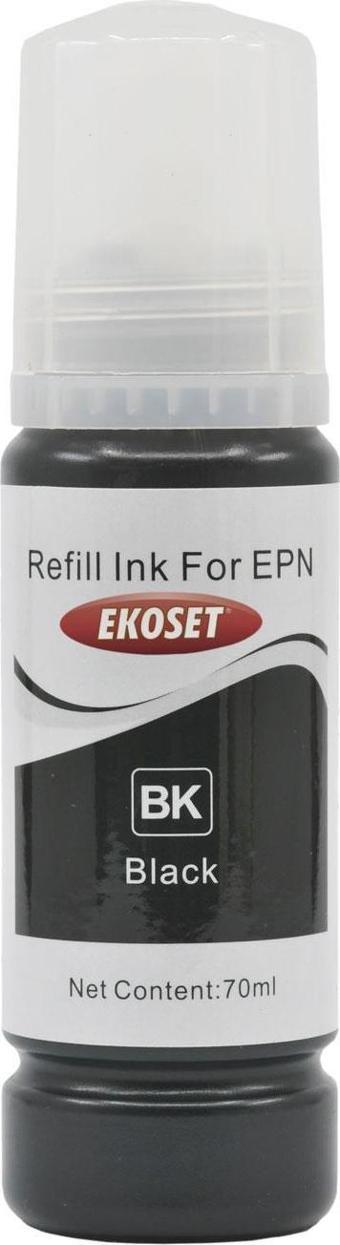 Ekoset Epson 103 EcoTank L3256 Uyumlu Siyah Muadil Mürekkep 70ml